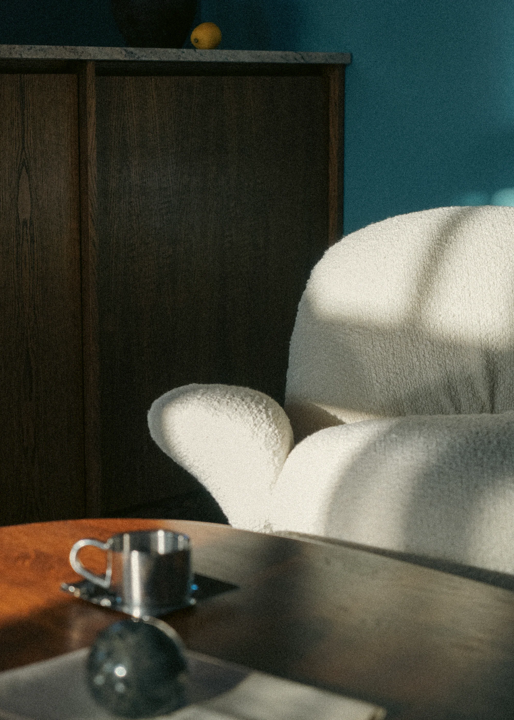 BAOZA lounge chair / Boucle White - Image 10