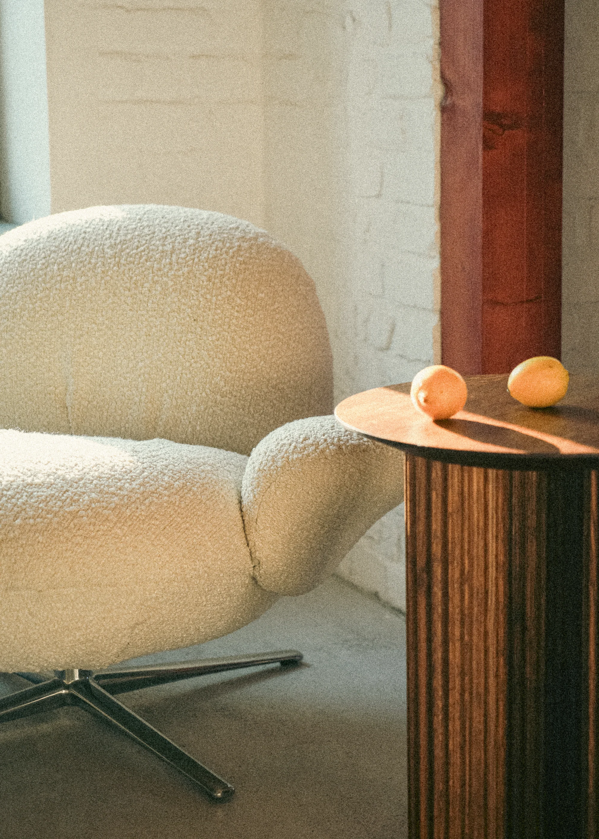 BAOZA lounge chair / Boucle White - Image 4
