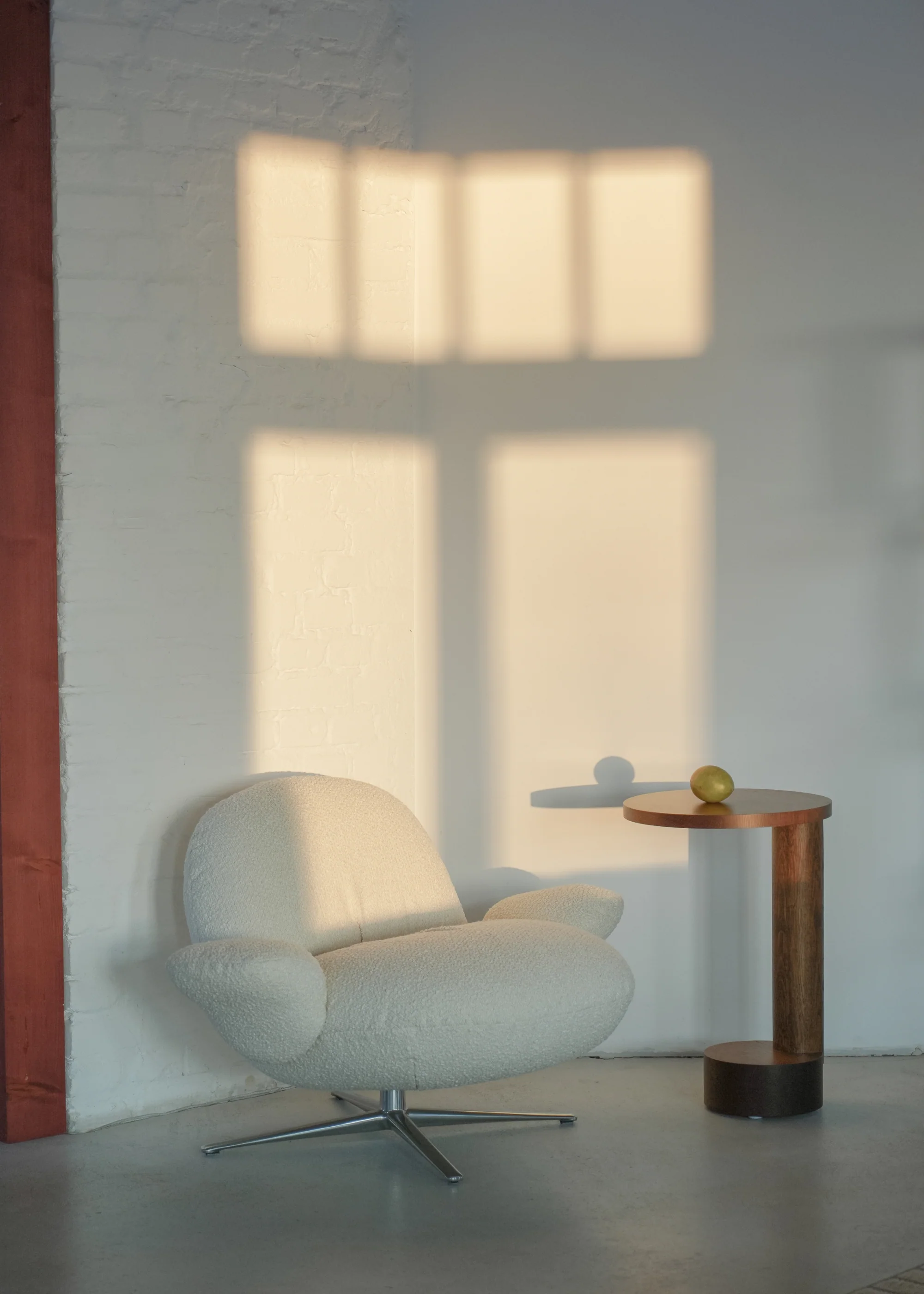 BAOZA lounge chair / Boucle White - Image 7