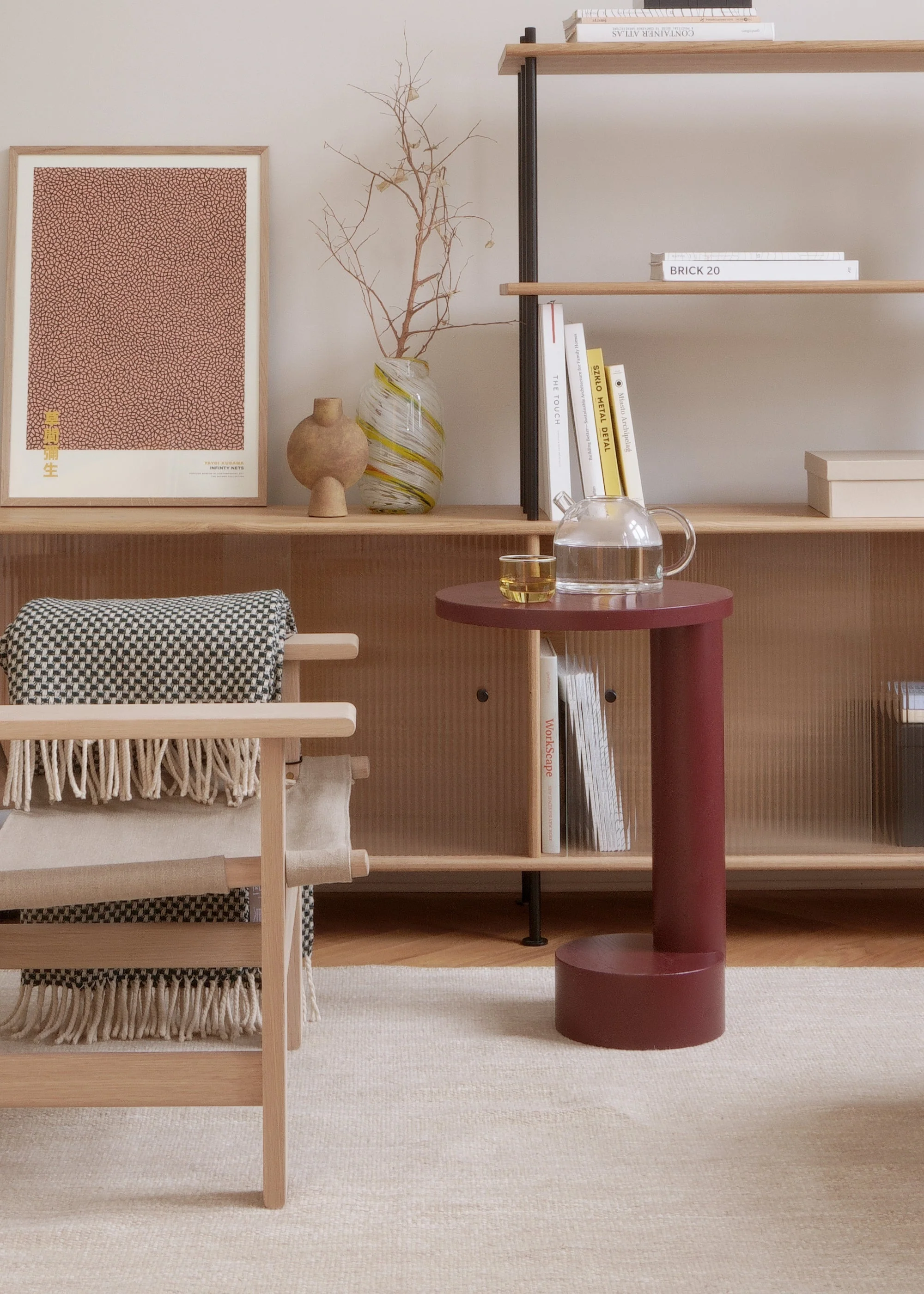 BOLD side table / Burgundy - Image 5