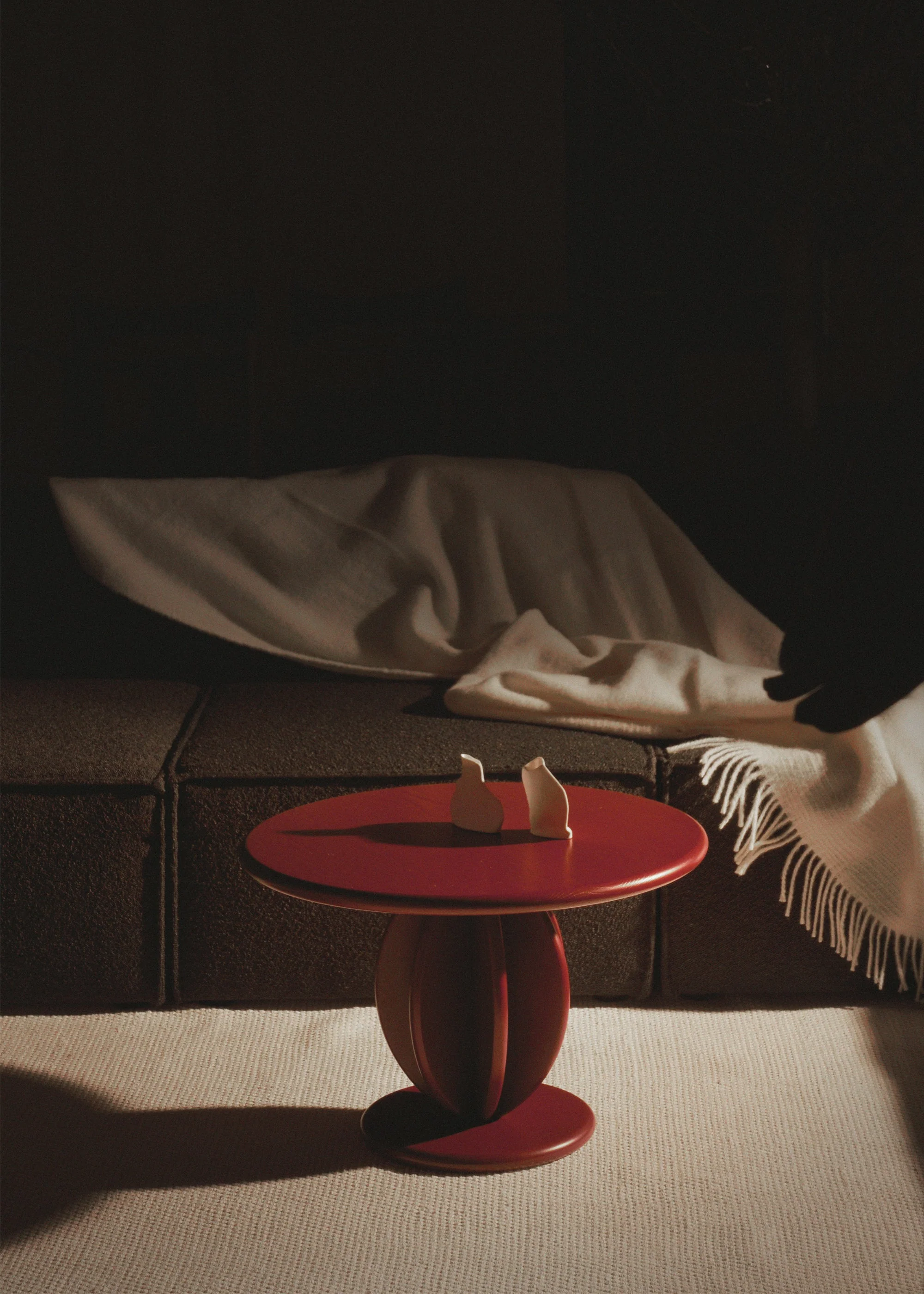 CITRUS LOW coffee table / Burgundy - Image 3