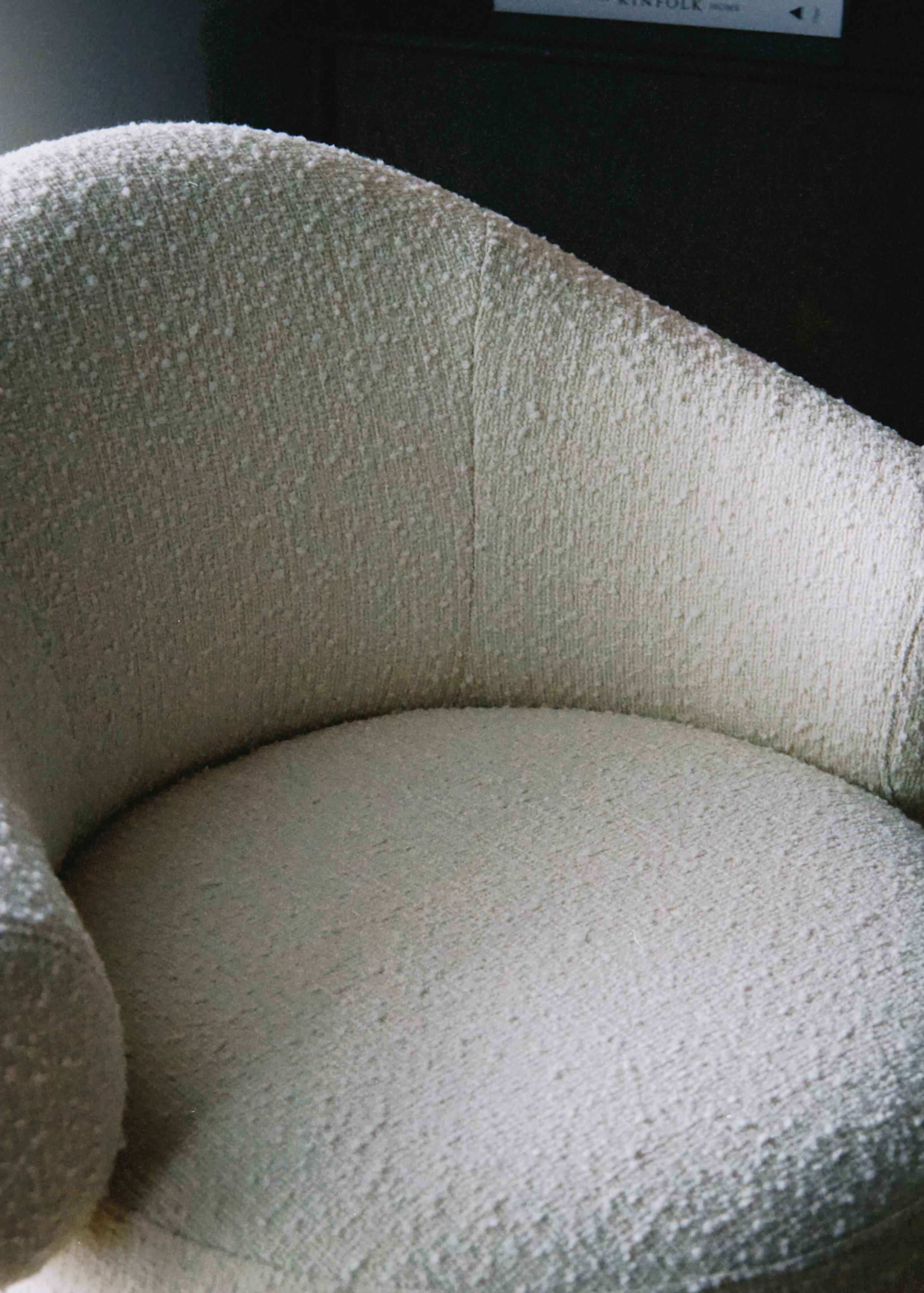 CONVA lounge chair / Boucle white - Image 10