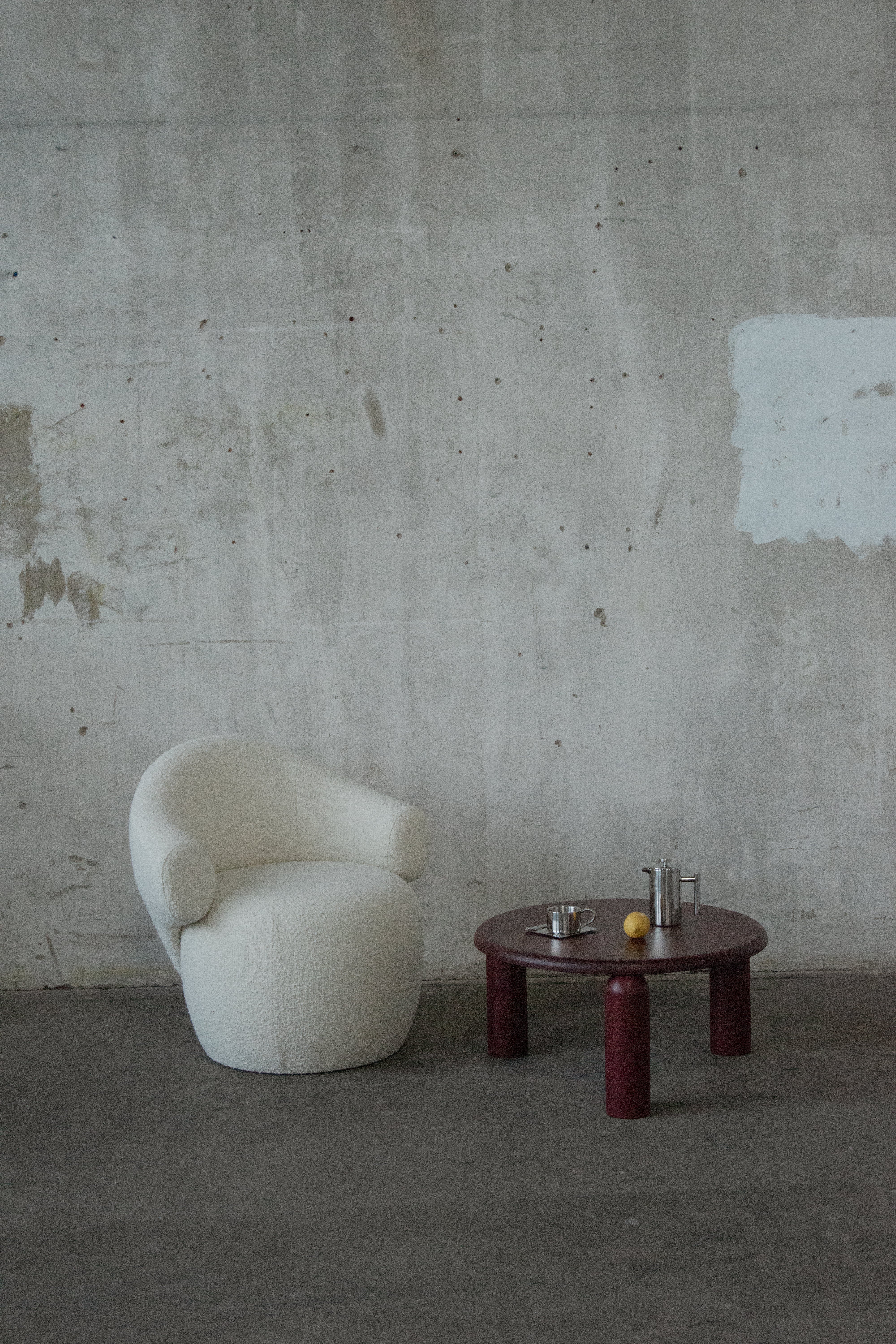 CONVA lounge chair / Boucle white - Image 6