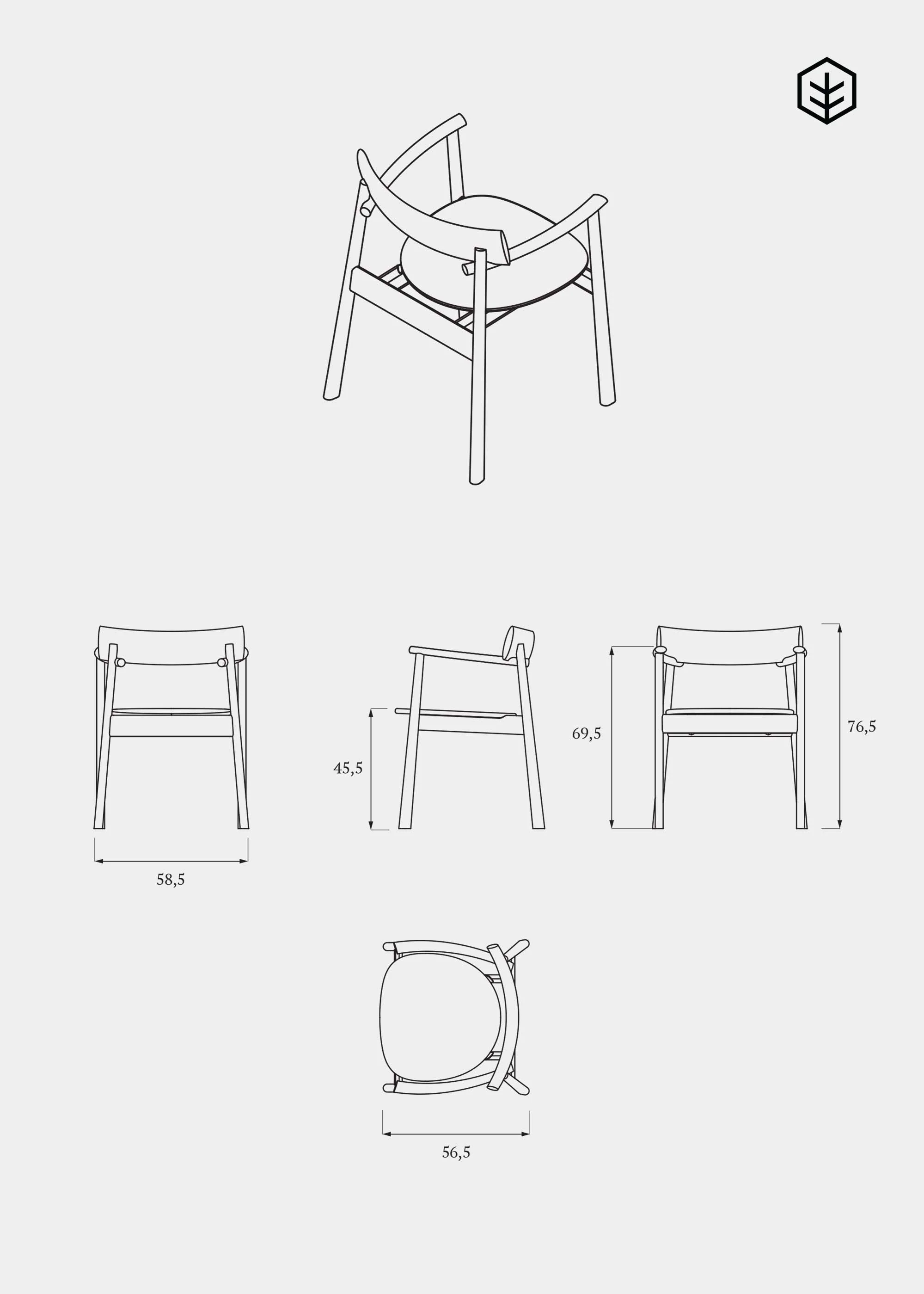 ELIPSA chair / Natur oak - Image 10