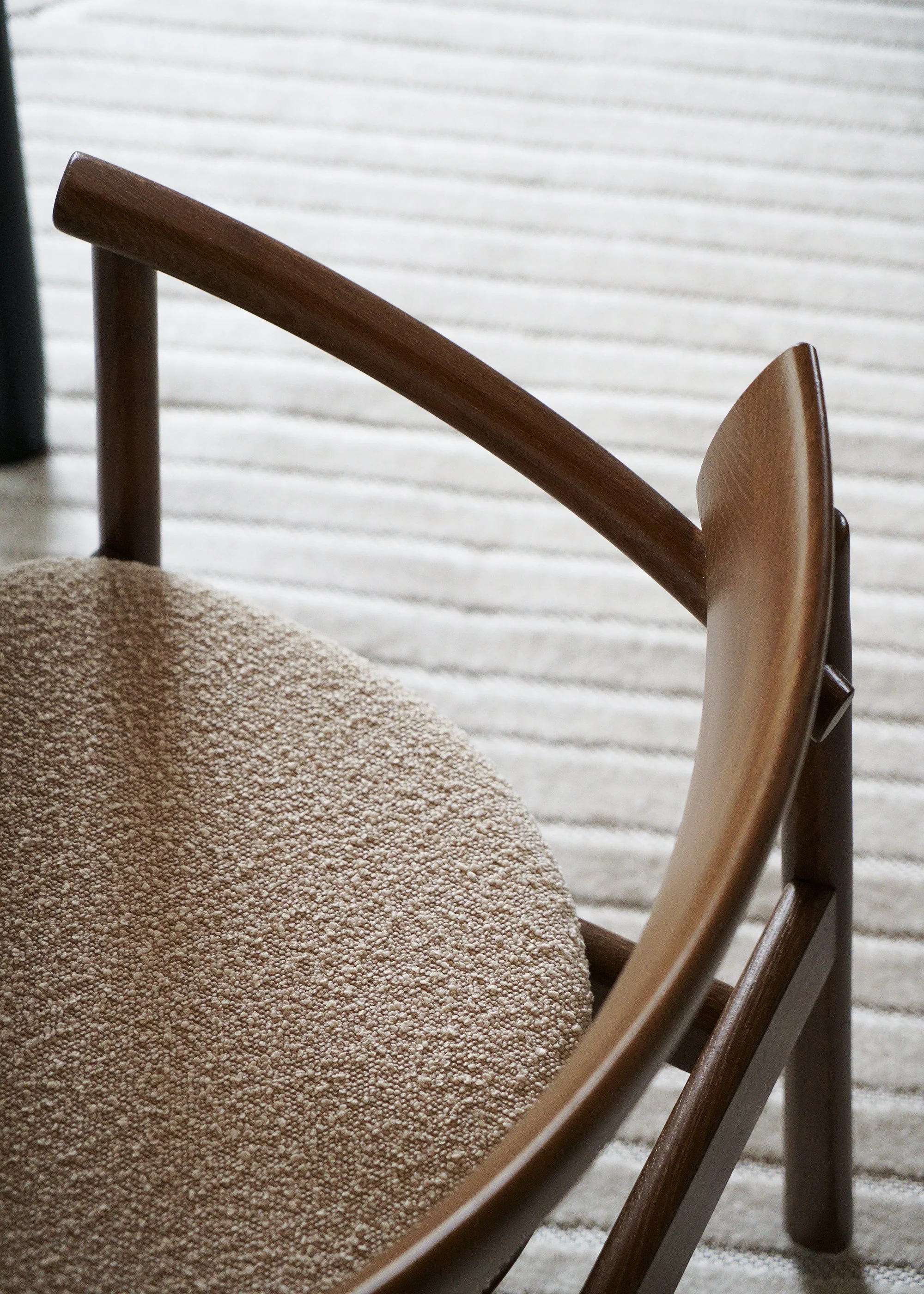 ELIPSA SOFT chair / Dark oak / Boucle sand - Image 6