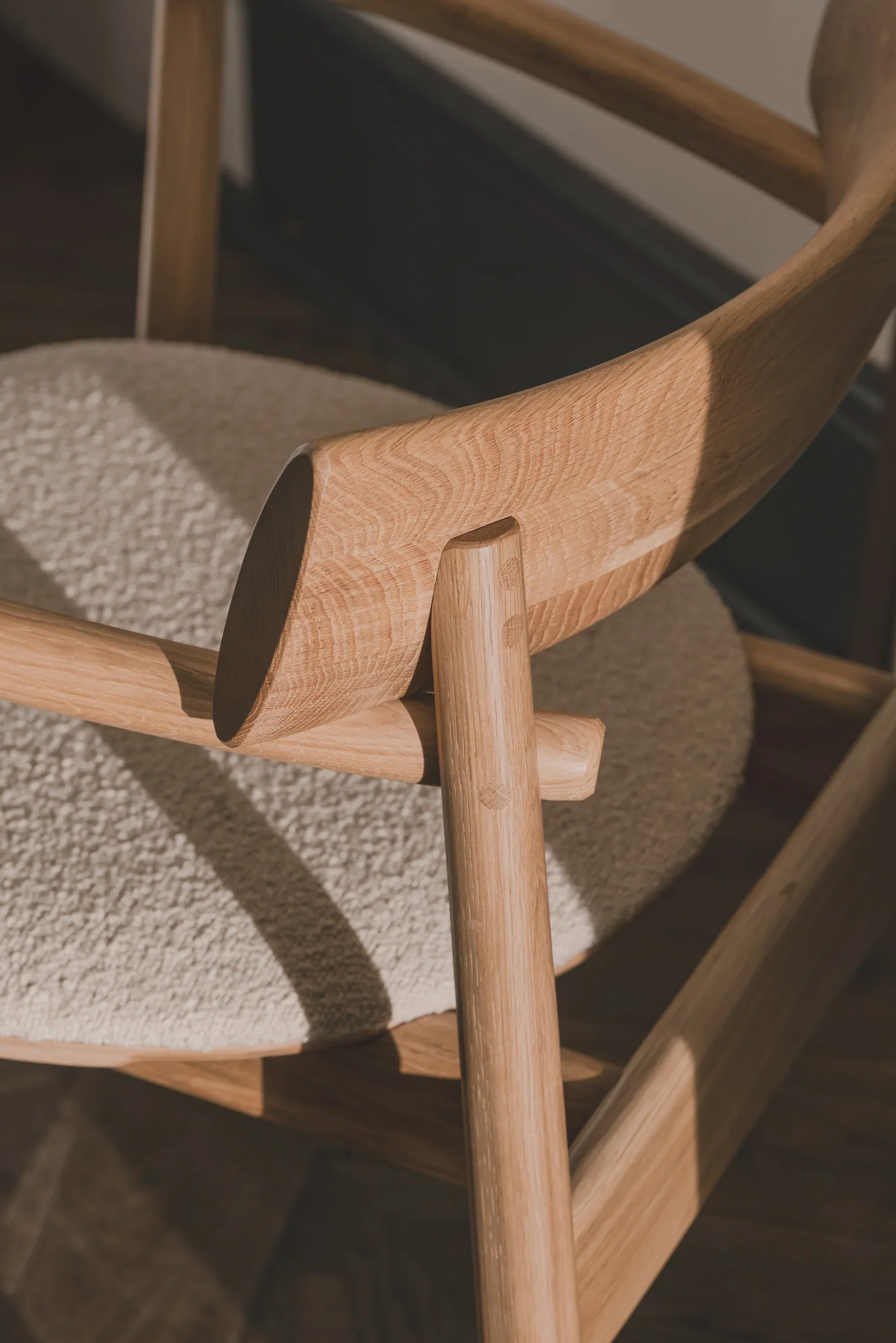 ELIPSA SOFT chair / Natur oak / Boucle sand - Image 4