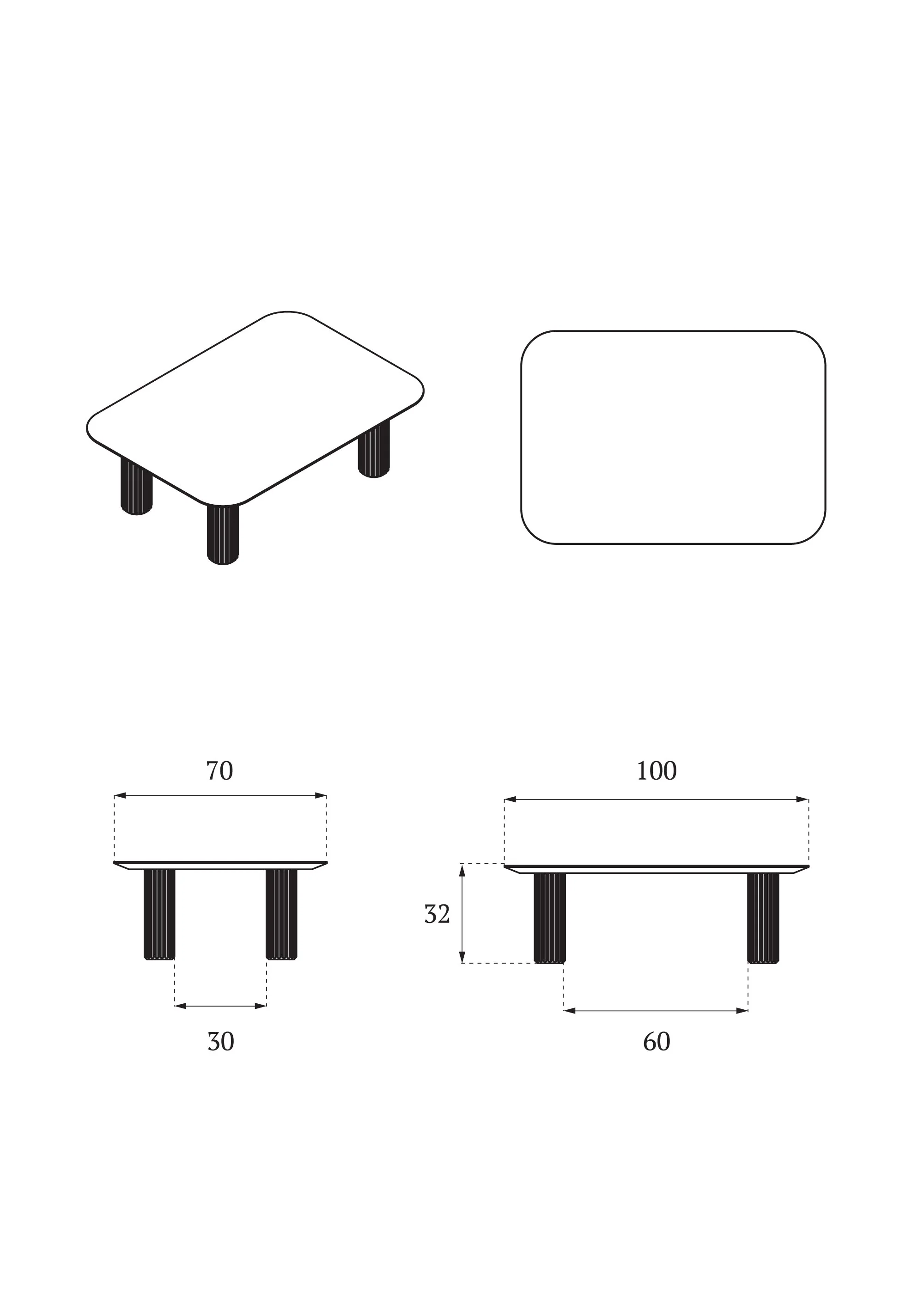 FILAR LOW coffee table / Black - Image 4