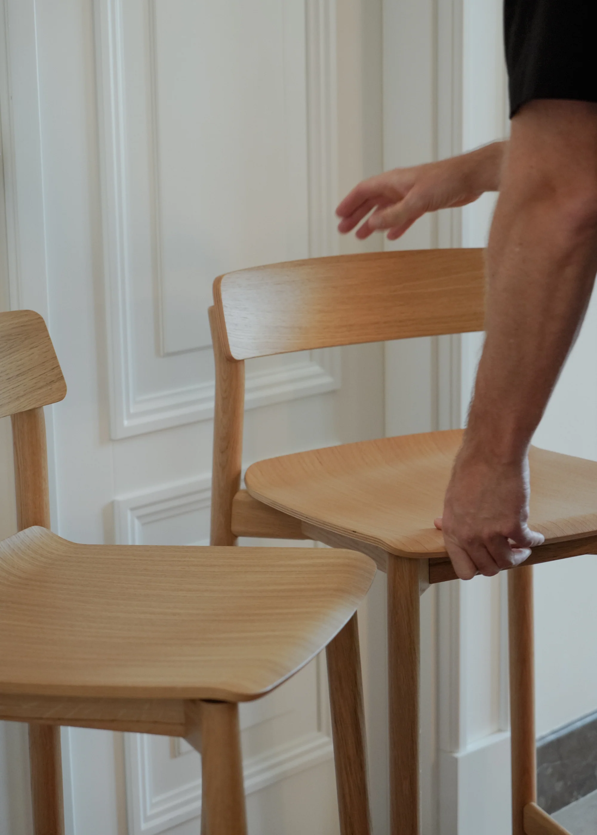 ARCHE bar stool / Natur oak - Image 4
