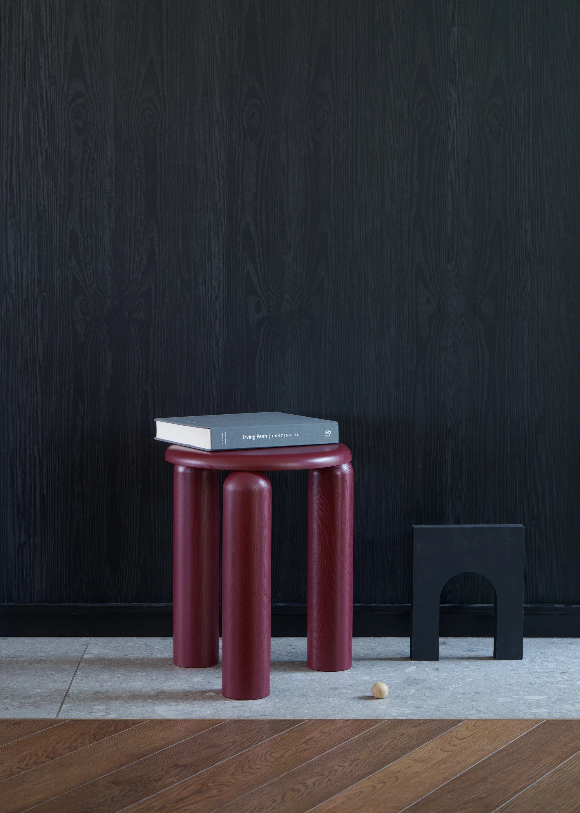 NEO HIGH table / Burgundy - Image 4
