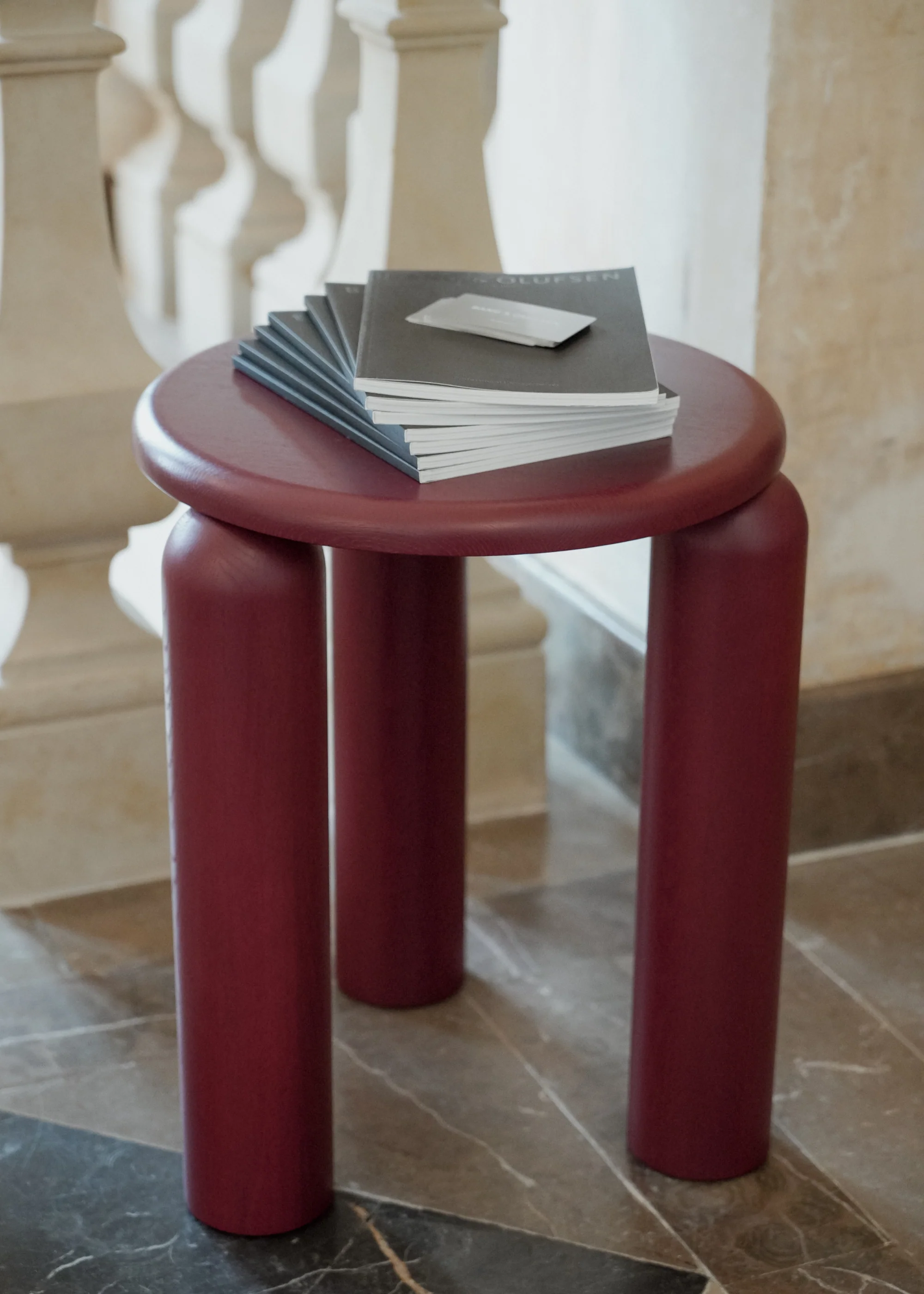 NEO HIGH table / Burgundy - Image 5