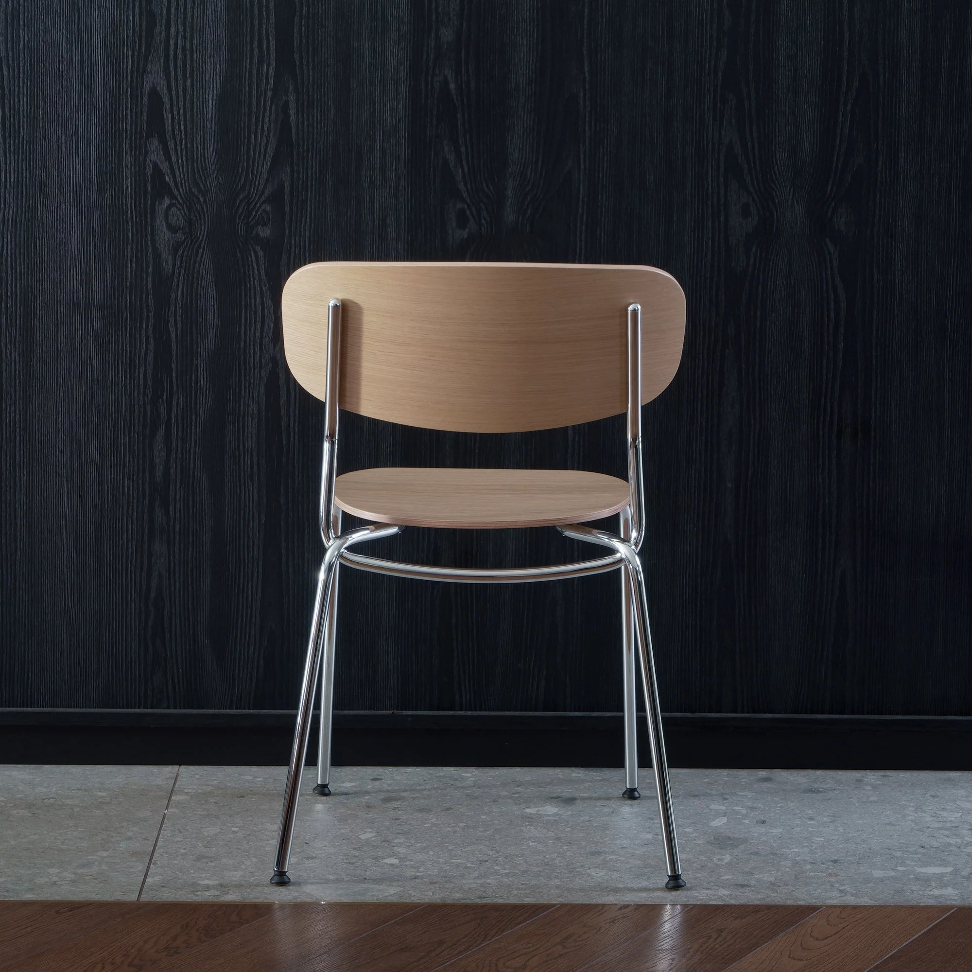 SPLOT chair Chrome / Natur Oak - Image 4